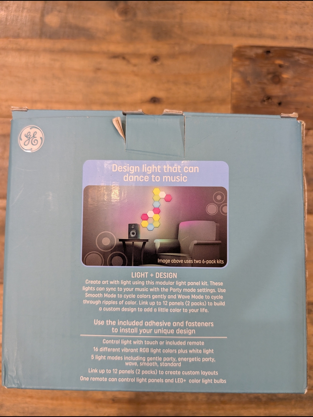 GE LED+ Color Hexagon Light Panels - Multicolor - Picture 4 of 9